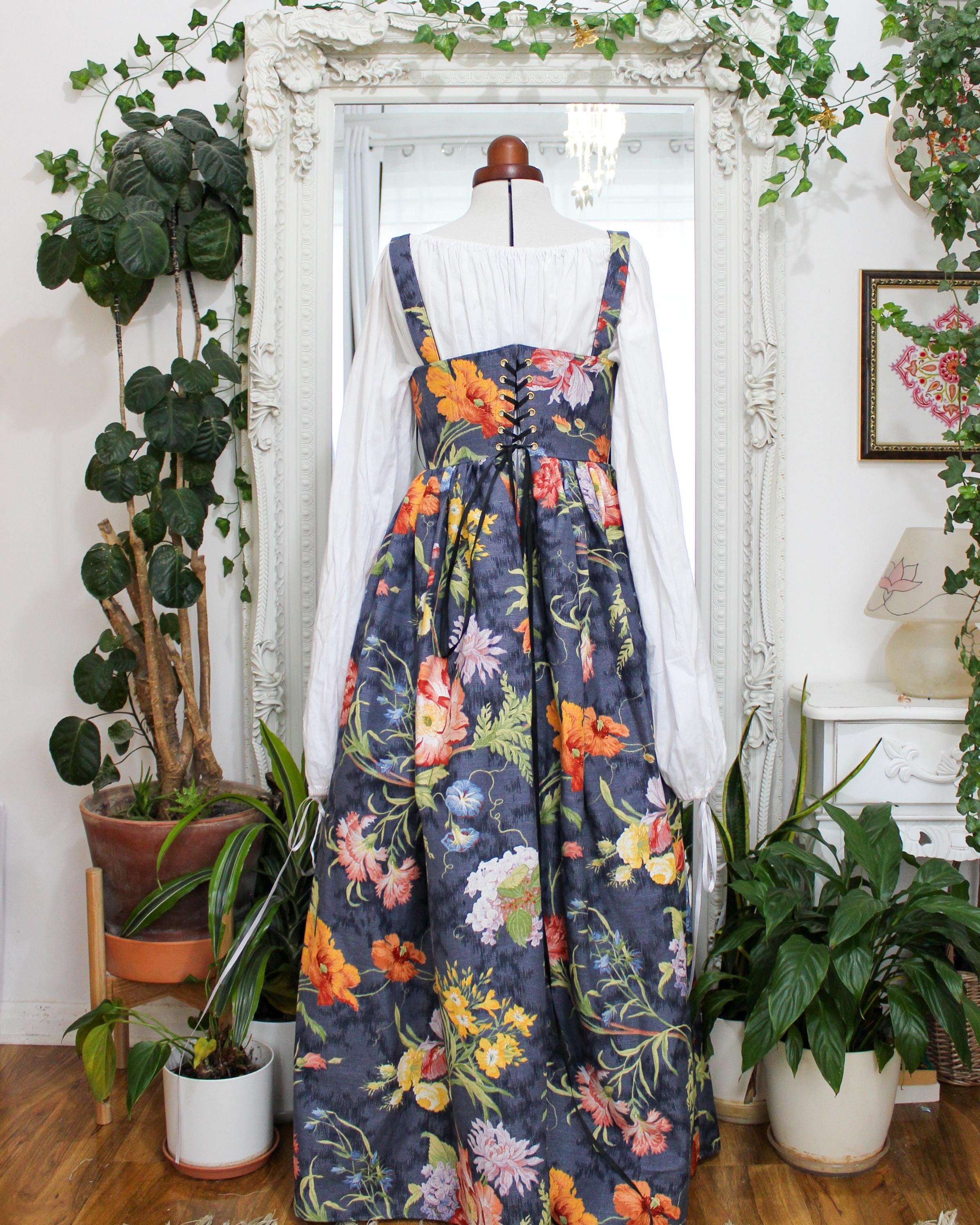 Corset Dress | Vintage Fabric | Ready to Ship | Size Medium