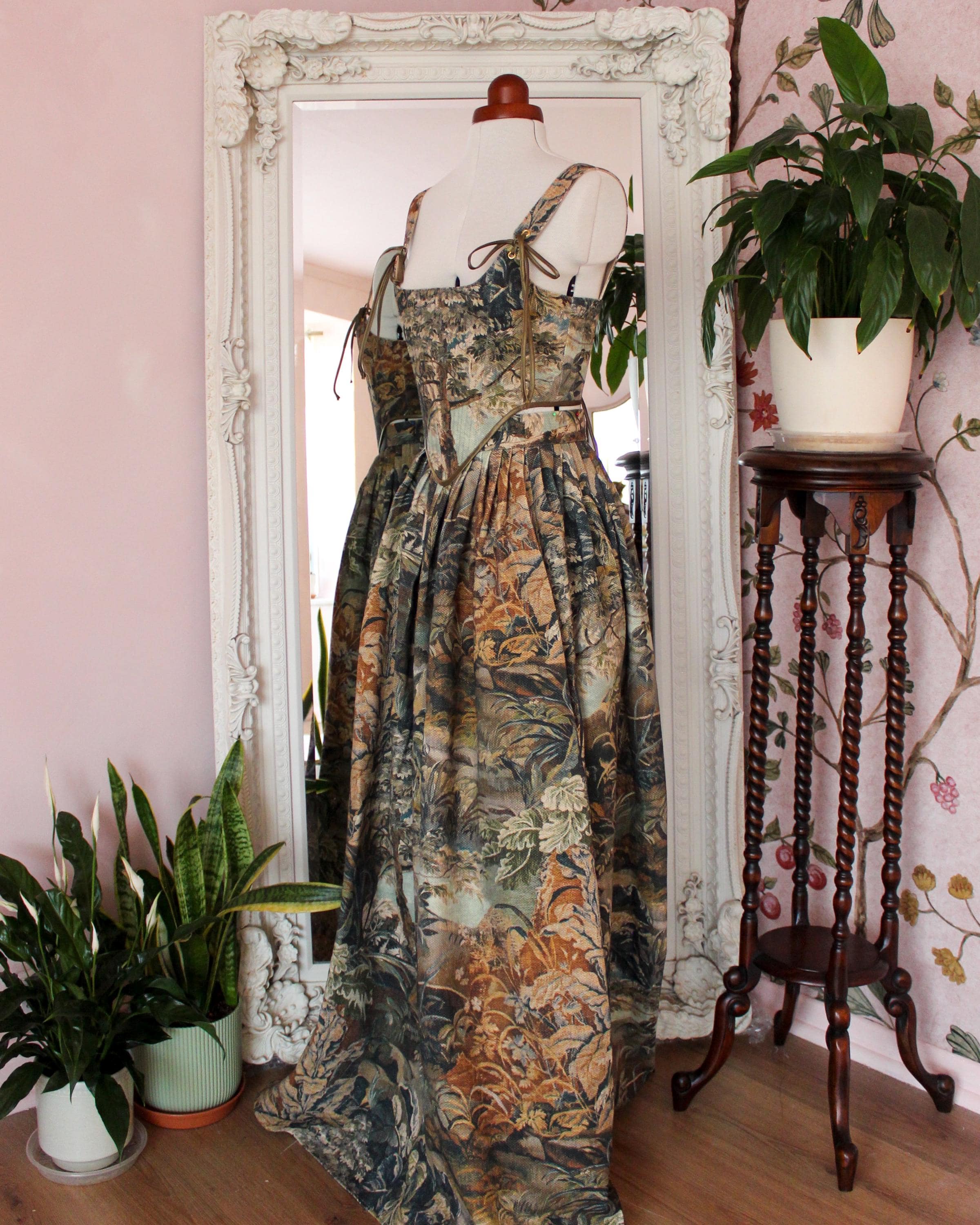 Tapestry Corset and Skirt | Made to Order