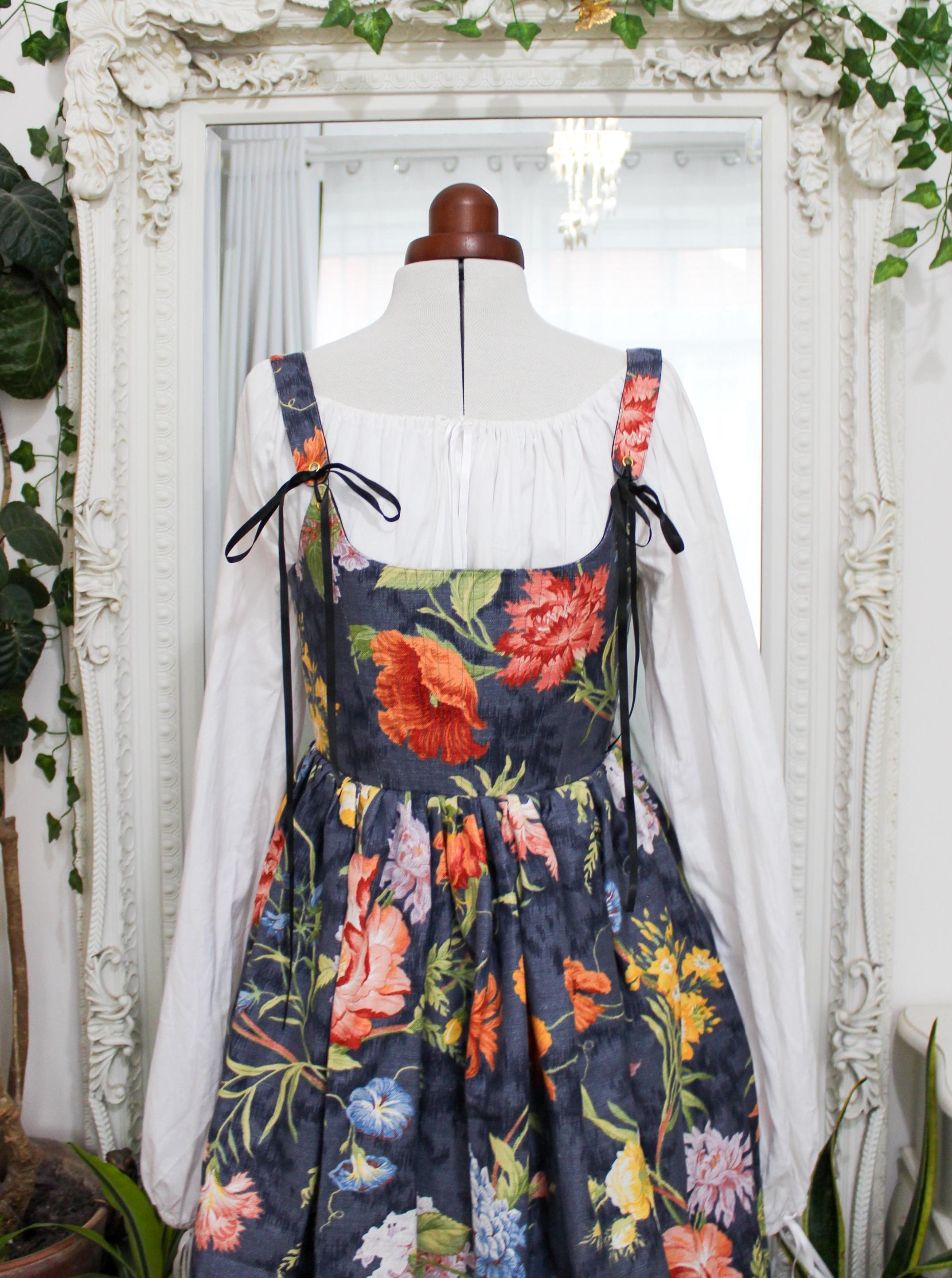 Corset Dress | Vintage Fabric | Ready to Ship | Size Medium