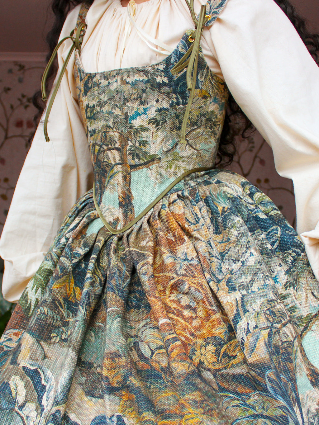 Tapestry Corset and Skirt | Made to Order