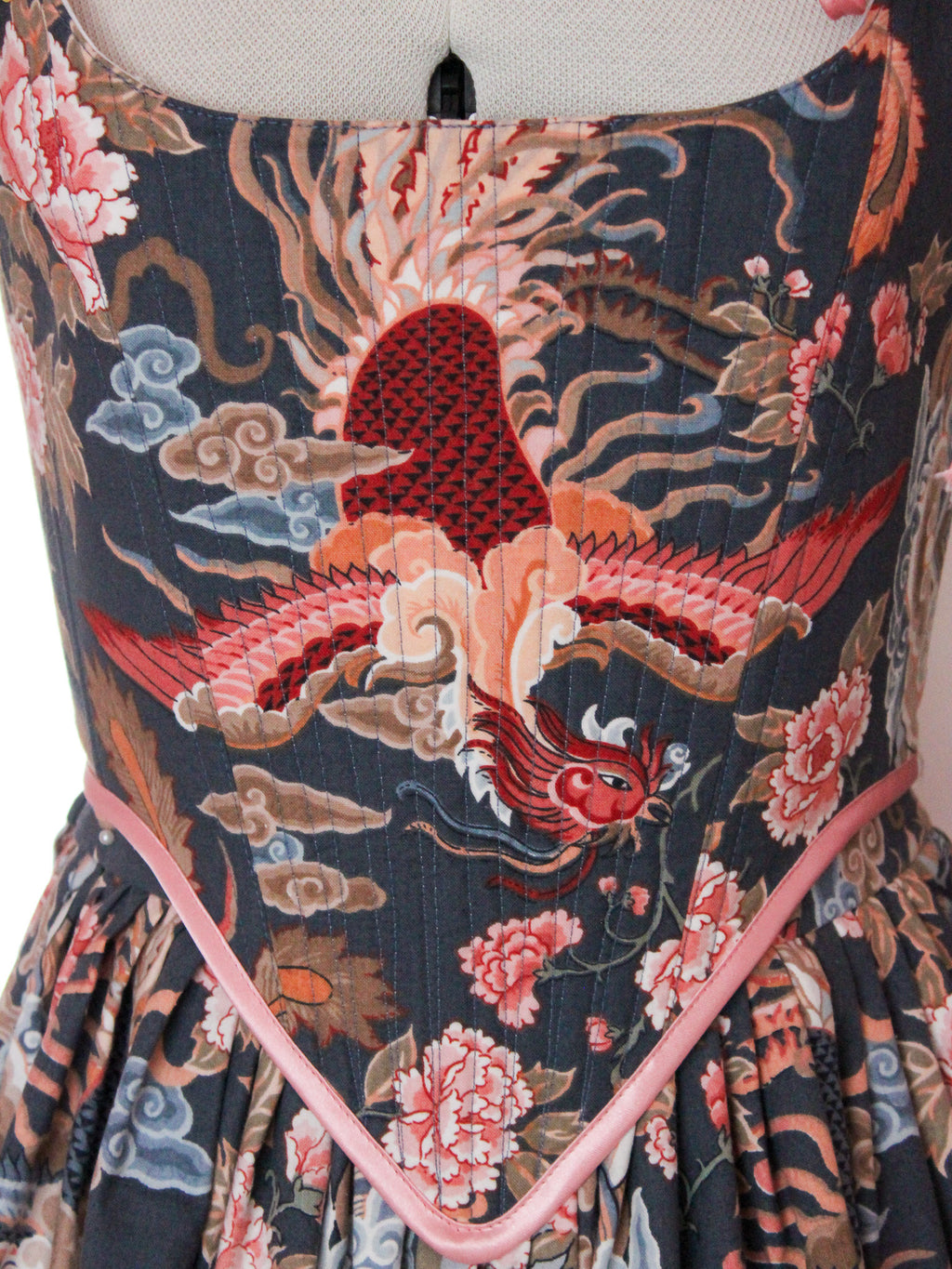 Simurgh Corset | Rare Vintage Fabric | Made to Order