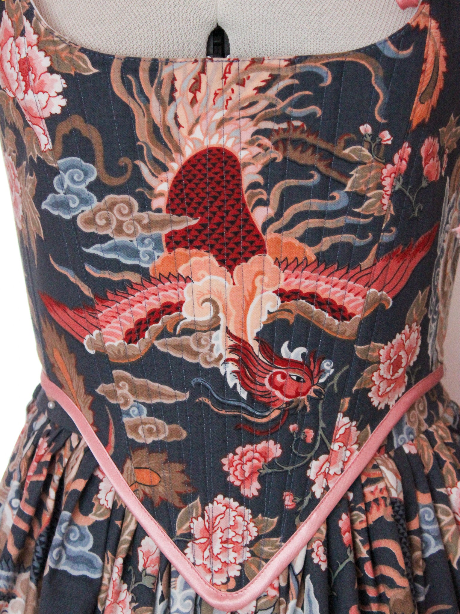 Simurgh Corset | Rare Vintage Fabric | Made to Order