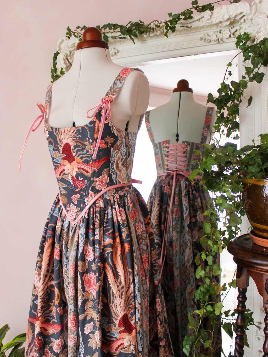 Simurgh Corset | Rare Vintage Fabric | Made to Order