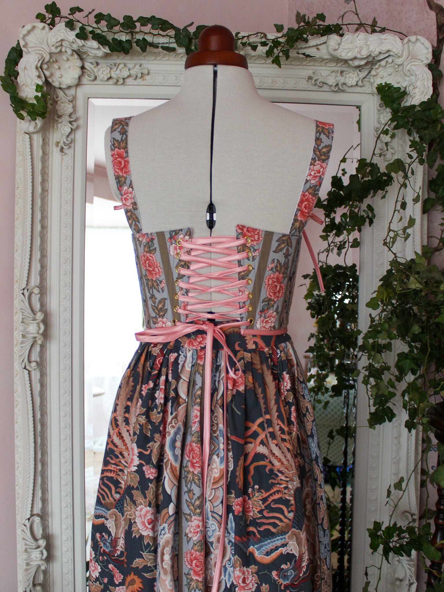 Simurgh Corset | Rare Vintage Fabric | Made to Order