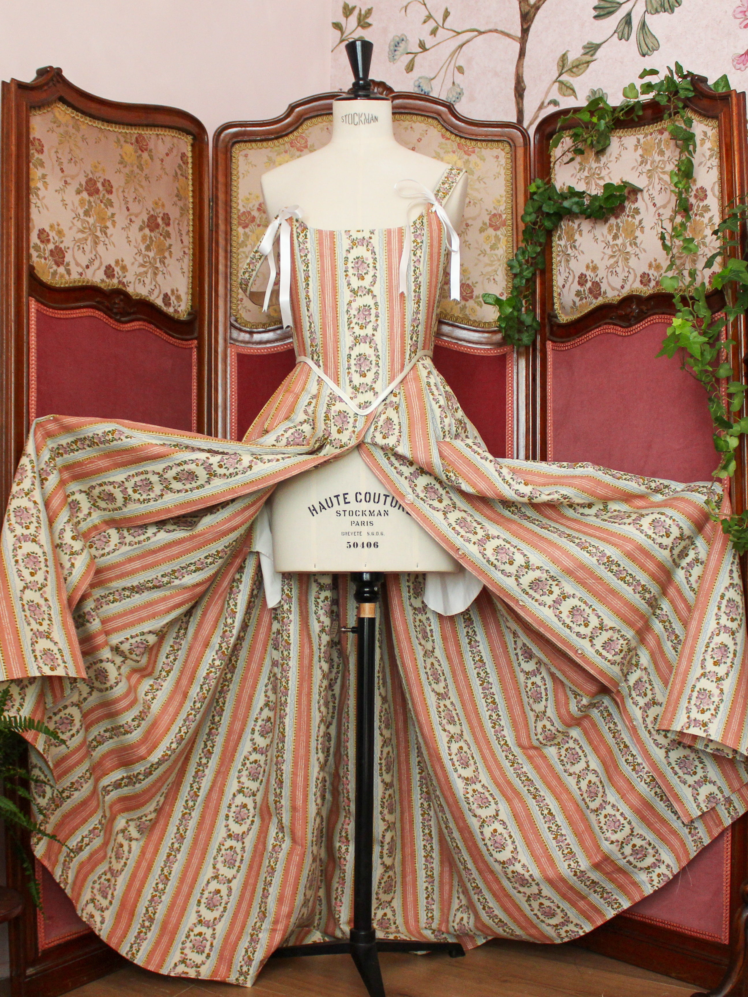 Antoinette Corset and Skirt | Vintage Fabric | Made to Order