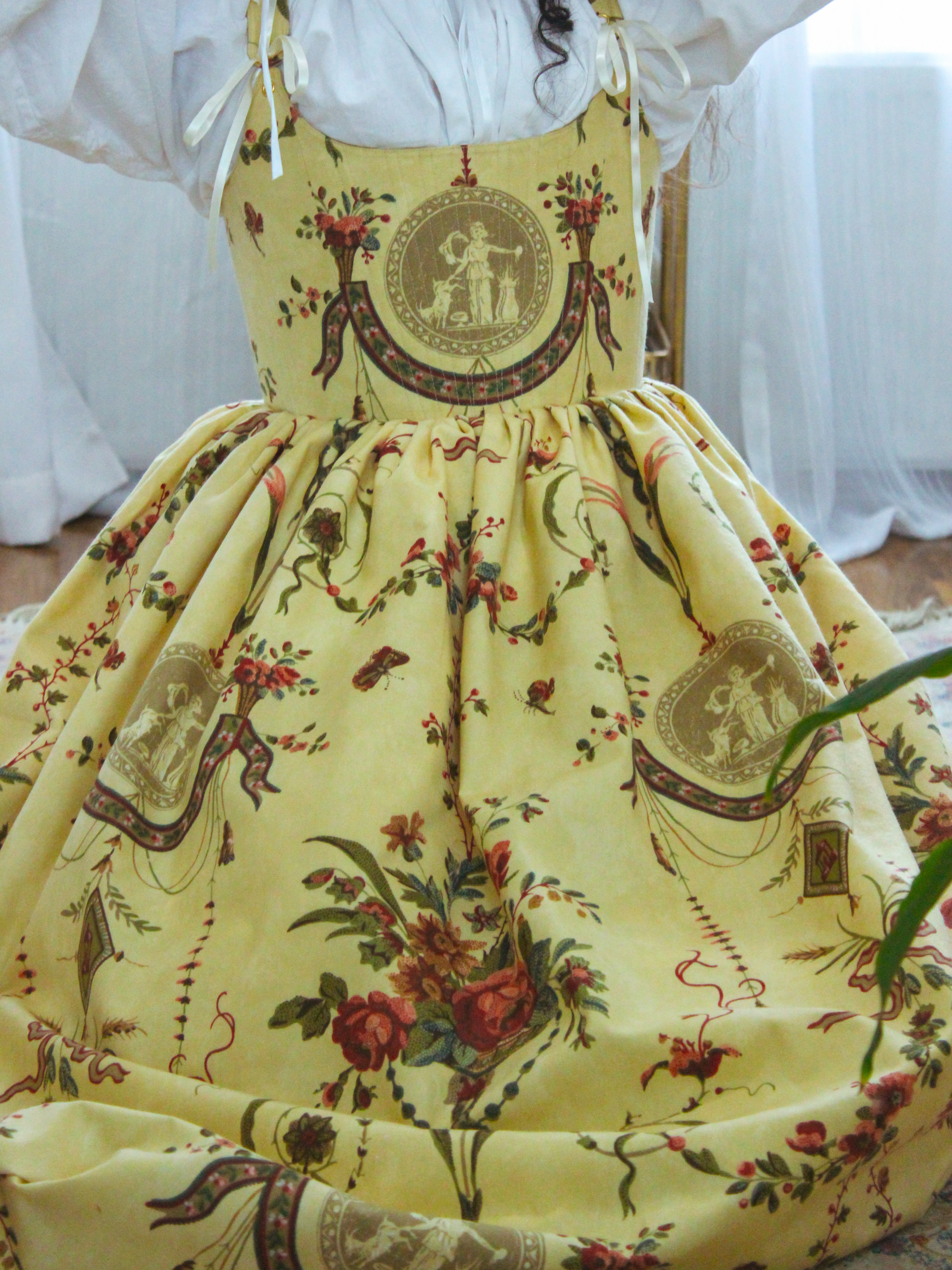 Corset Dress | Vintage Fabric | Ready to Ship | Size Medium
