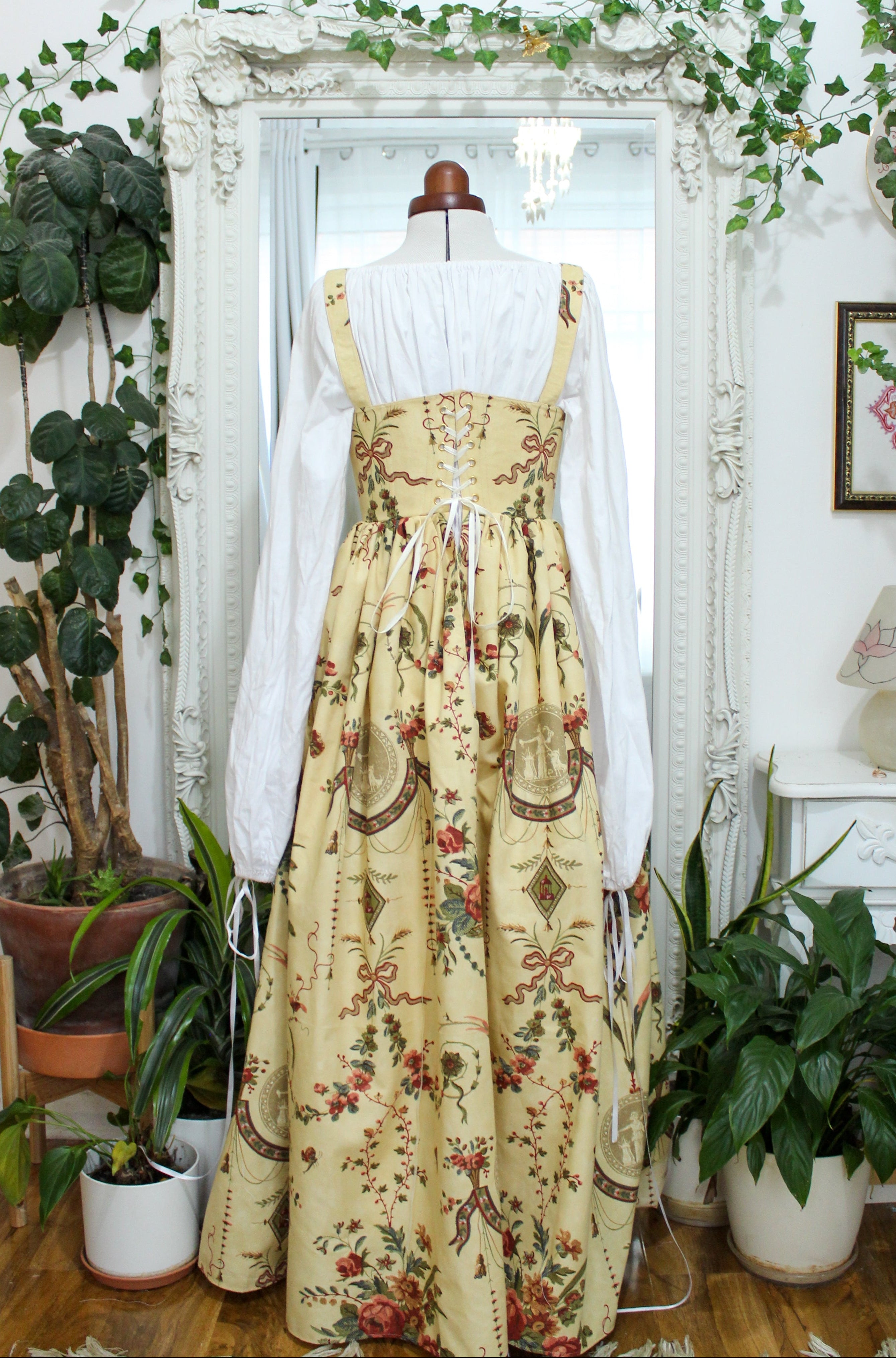 Corset Dress | Vintage Fabric | Ready to Ship | Size Medium