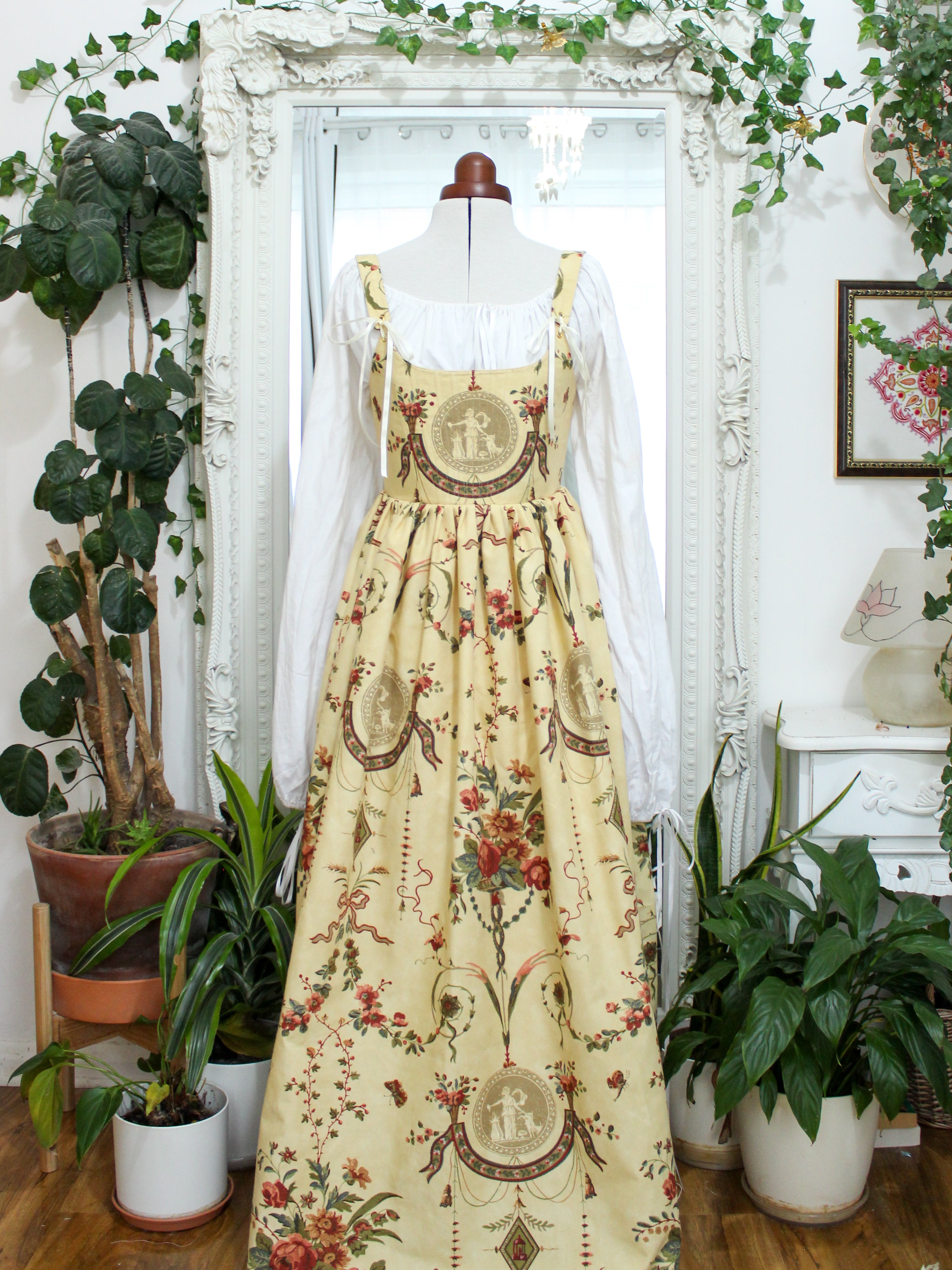 Corset Dress | Vintage Fabric | Ready to Ship | Size Medium