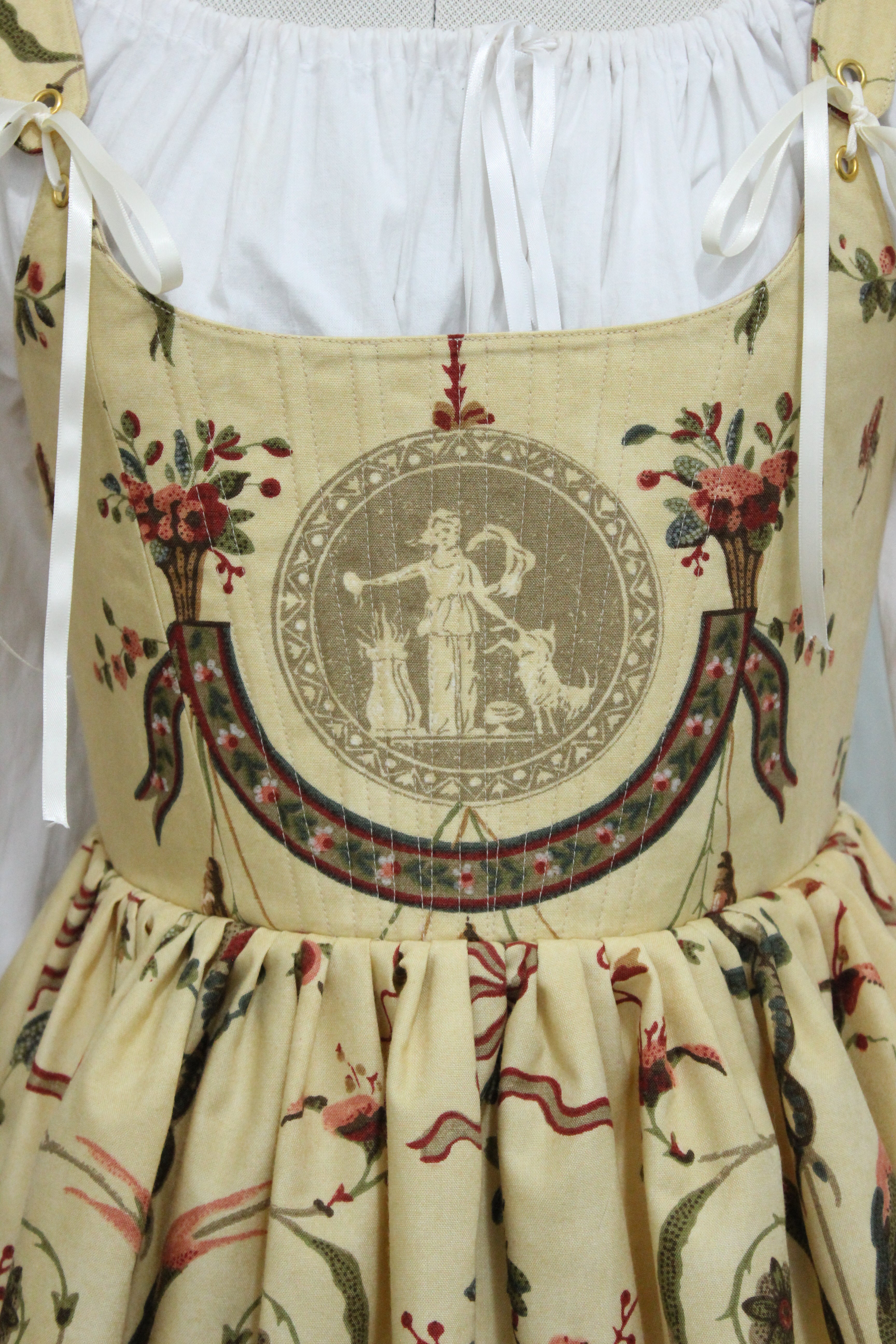 Corset Dress | Vintage Fabric | Ready to Ship | Size Medium