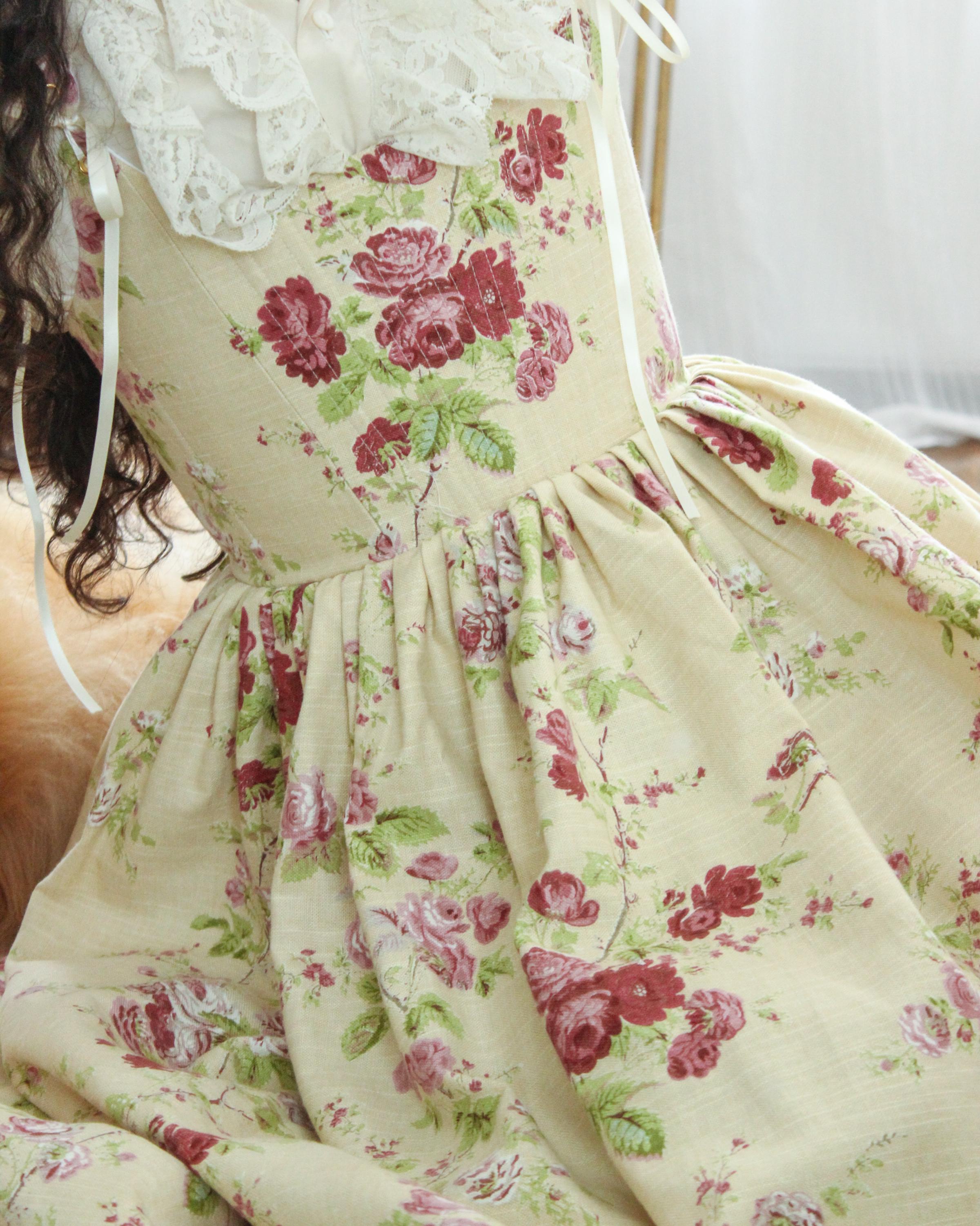Corset Dress | Vintage Fabric | Made to Order