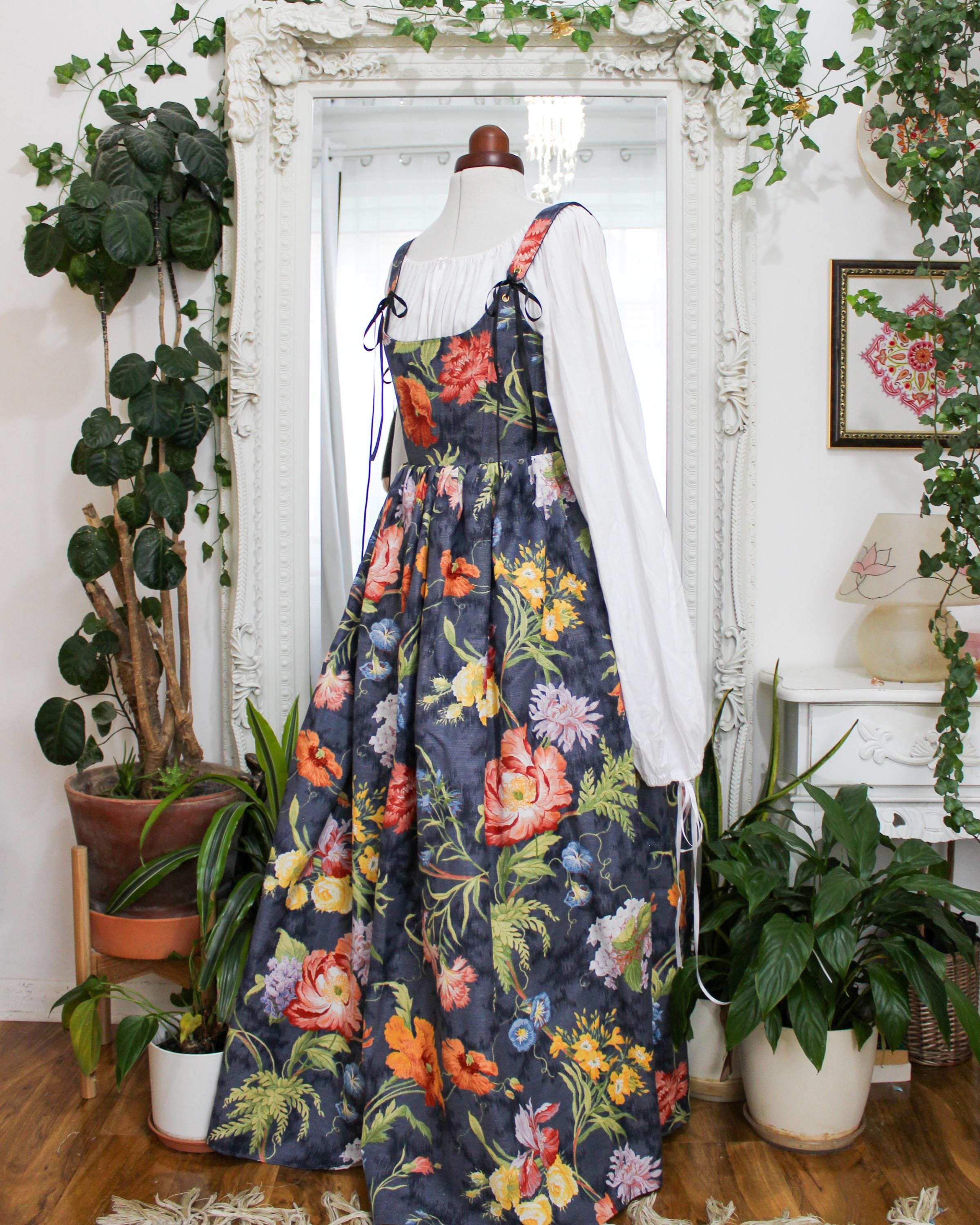 Corset Dress | Vintage Fabric | Ready to Ship | Size Medium